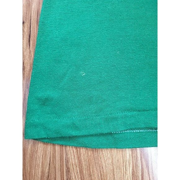 Vintage 70s‎ Sportswear T Shirt Boca West Tennis Size Medium Single Stitch Green - Picture 4 of 8